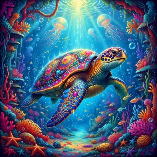 Puzzle Bluebird Tartaruga Marinha de 1000 Peças
