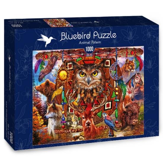 Puzzle Bluebird Totem de Animal de 1000 peças