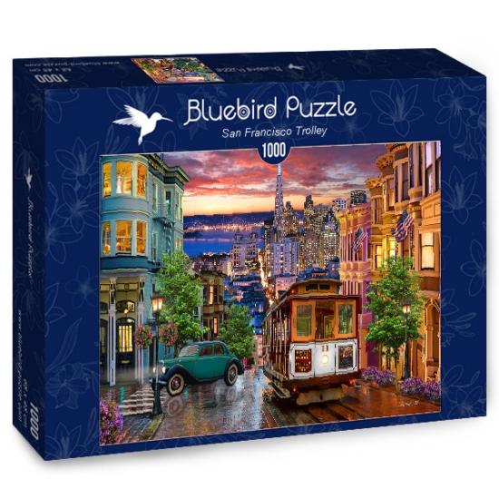 Puzzle Bluebird San Francisco Streetcar 1000 peças