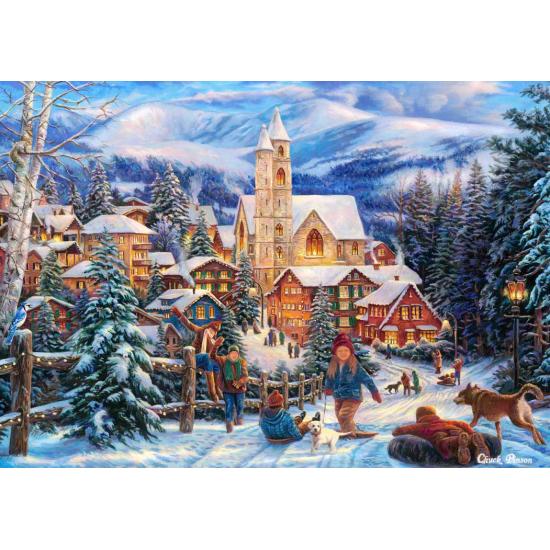 Puzzle Bluebird Sleigh to Town 1500 peças