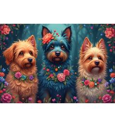 Puzzle Bluebird Trio De Cães de 1000 Peças