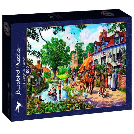 Puzzle Bluebird Uma Vila no verão 1000 peças Puzzle Bluebird Uma Vila no verão 1000 peças