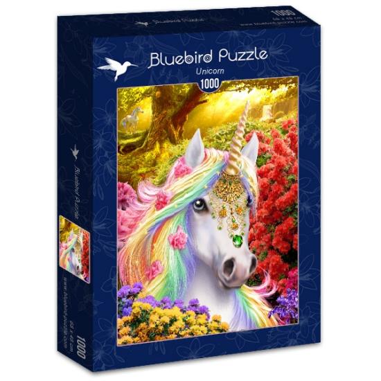 Puzzle de 1000 peças de unicórnio azul