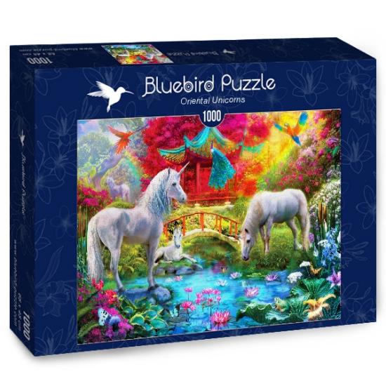 Puzzle de 1000 peças de unicórnios orientais Bluebird