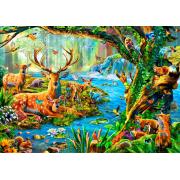 Puzzle Bluebird Forest Life 1500 peças
