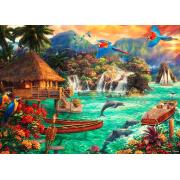 Puzzle Bluebird Vida na Ilha de 1500 Peças