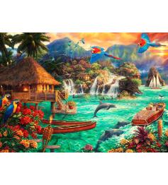 Puzzle Bluebird Vida na Ilha de 1500 Peças