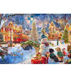 Puzzle Bluebird Vila Natal 500 peças