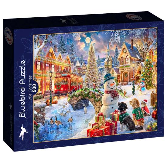 Puzzle Bluebird Vila Natal 500 peças