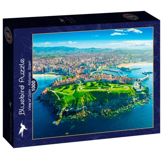 Puzzle Bluebird Vista De Gijón, Astúrias, Espanha 1000 Peças