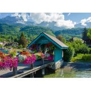 Puzzle Bluebird Vista do Lago Annecy de 500 peças