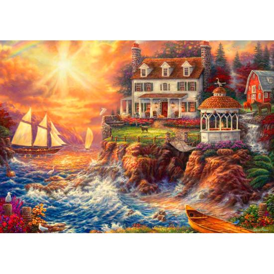 Puzzle Bluebird vivendo no penhasco 1000 peças Puzzle Bluebird vivendo no penhasco 1000 peças