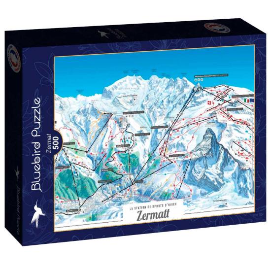 Puzzle Bluebird Zermatt de 500 peças