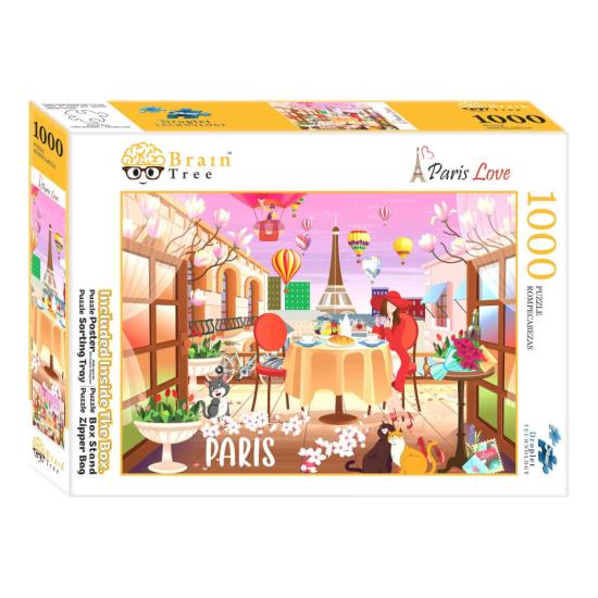 Puzzle Brain Tree Paris Adora de 1000 Peças Puzzle Brain Tree Paris Adora de 1000 Peças