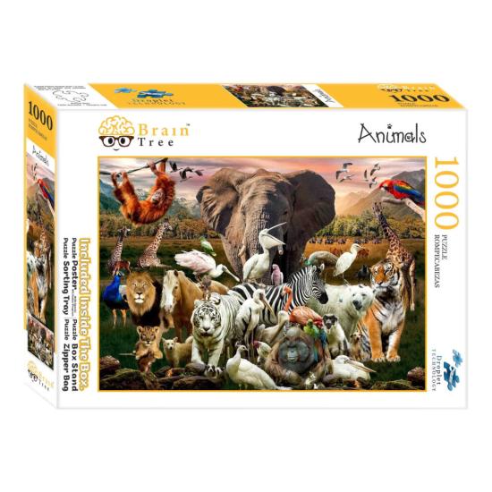 Puzzle Brain Tree Animais de 1000 Peças Puzzle Brain Tree Animais de 1000 Peças