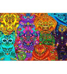 Puzzle Brain Tree Animais Tribais 1000 Peças