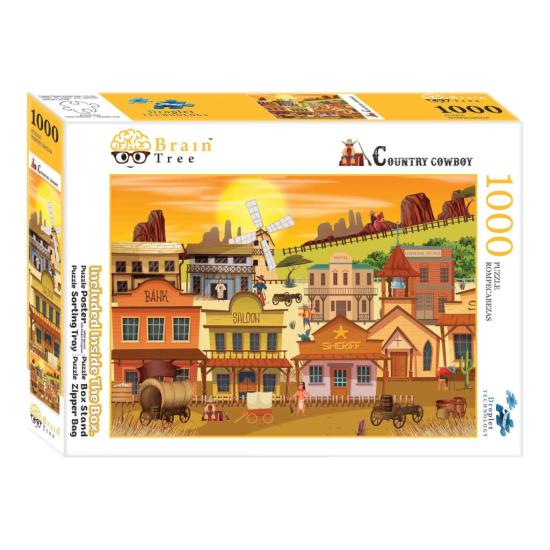 Puzzle Brain Tree Cidade Western de 1000 Peças