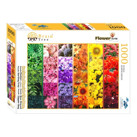 Puzzle Brain Tree Cores Florais de 1000 Peças Puzzle Brain Tree Cores Florais de 1000 Peças