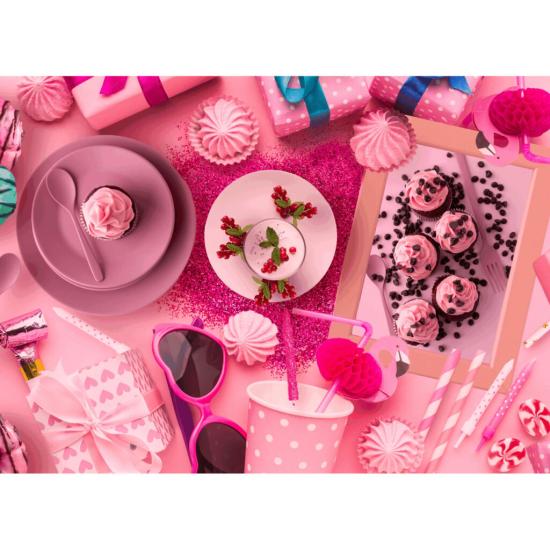 Puzzle Brain Tree Cobertas de Rosa de 500 Peças