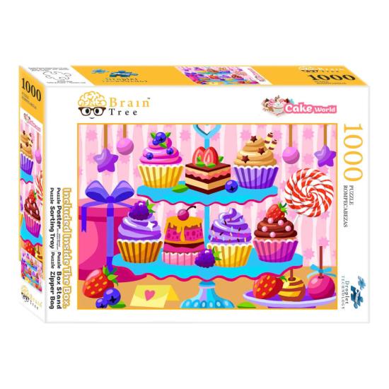 Puzzle Brain Tree Na Confeitaria de 1000 Peças