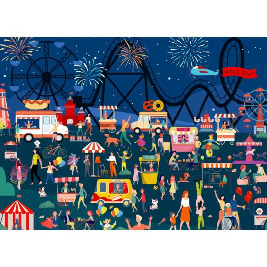 Puzzle Brain Tree Na Feira de 1000 Peças Puzzle Brain Tree Na Feira de 1000 Peças