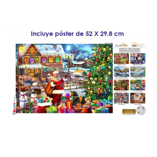 Puzzle Brain Tree Cenário de Natal de 1000 Peças Puzzle Brain Tree Cenário de Natal de 1000 Peças