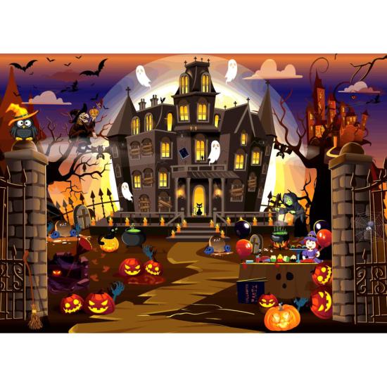 Puzzle Brain Tree Halloween de 500 Peças