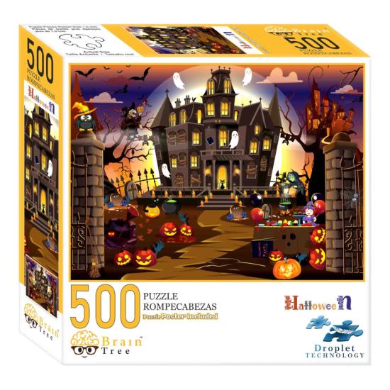 Puzzle Brain Tree Halloween de 500 Peças