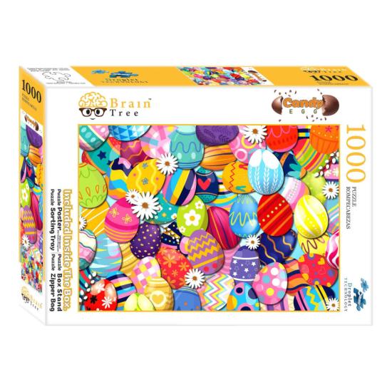 Puzzle Brain Tree Ovos de Páscoa de 1000 Peças