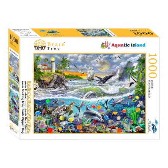 Puzzle Brain Tree Ilha Aquática de 1000 Peças