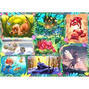 Puzzle Brain Tree Animais Fofos de 1000 Peças