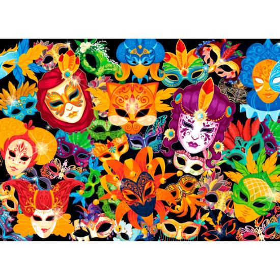 Puzzle Brain Tree Máscaras Mágicas de 500 Peças