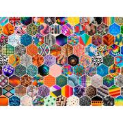 Puzzle Brain Tree Padrões Hexagonais de 1000 Peças
