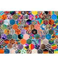 Puzzle Brain Tree Padrões Hexagonais de 1000 Peças