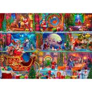 Puzzle Brain Tree Papai Noel Presenteia de 1000 Peças