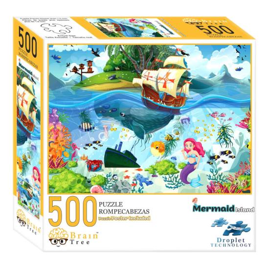 Puzzle Brain Tree Sereia de 500 Peças