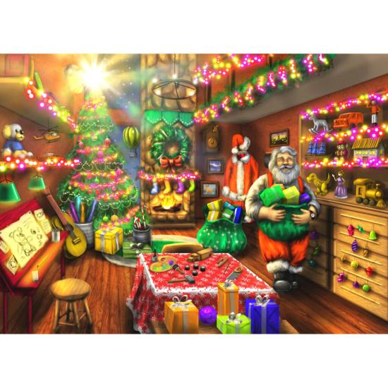 Puzzle Brain Tree Oficina do Papai Noel de 1000 Peças