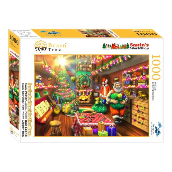 Puzzle Brain Tree Oficina do Papai Noel de 1000 Peças