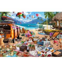 Puzzle Brain Tree Férias na Praia de 1000 Peças