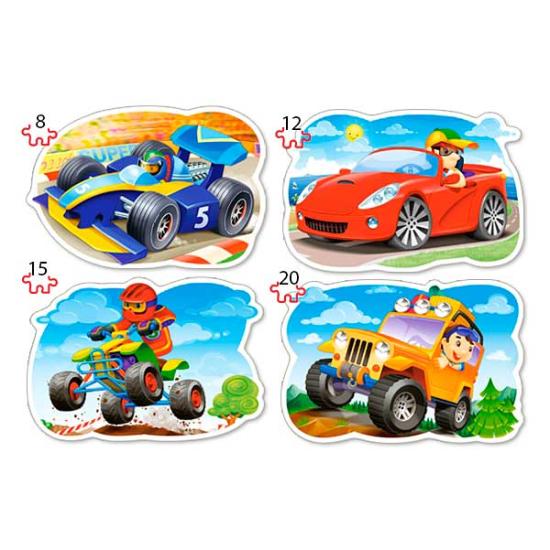 Puzzle Castorland 4x1 Drive e Desfrute de 8+12+15+20 Peça