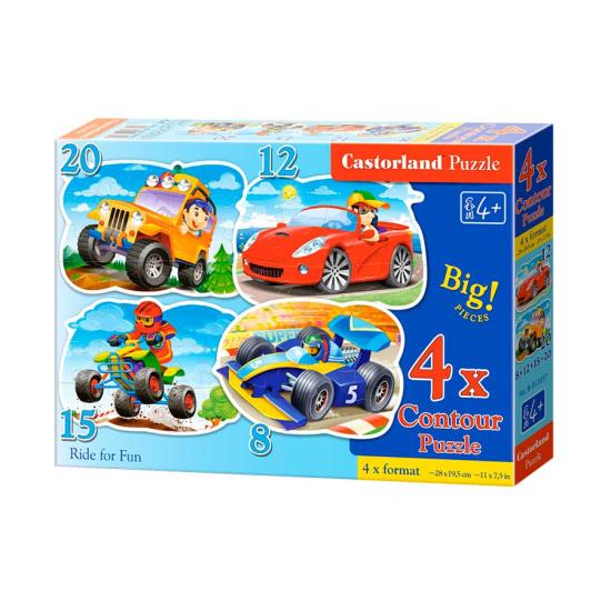 Puzzle Castorland 4x1 Drive e Desfrute de 8+12+15+20 Peça