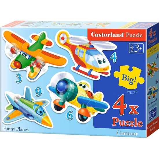 Puzzle Castorland Engraçado Aeronave Progressivo 3+4+6+9