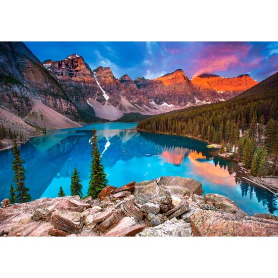 Castorland Sunrise em Moraine Lake, Canadá 500 peças quebra-cab