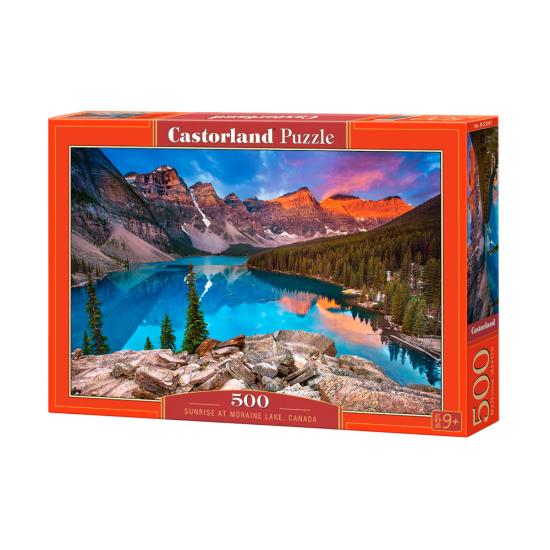 Castorland Sunrise em Moraine Lake, Canadá 500 peças quebra-cab