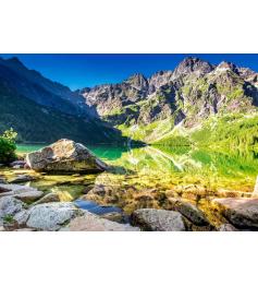 Puzzle Castorland Nascer do sol em Morskie Oko, Polônia 1500 Pçs