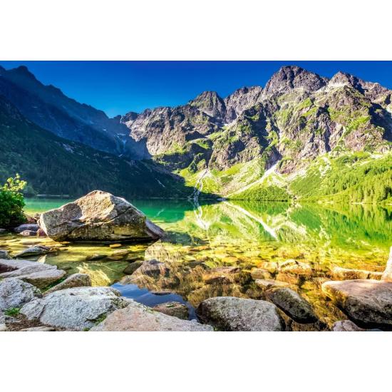 Puzzle Castorland Nascer do sol em Morskie Oko, Polônia 1500 Pçs