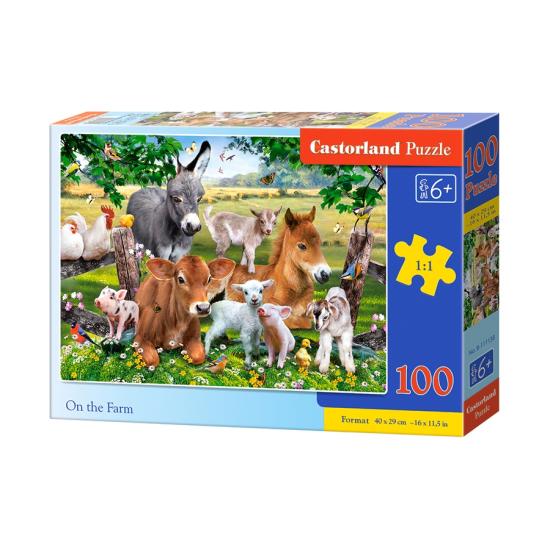 Puzzle Castorland Animais de Fazenda de 100 Peças