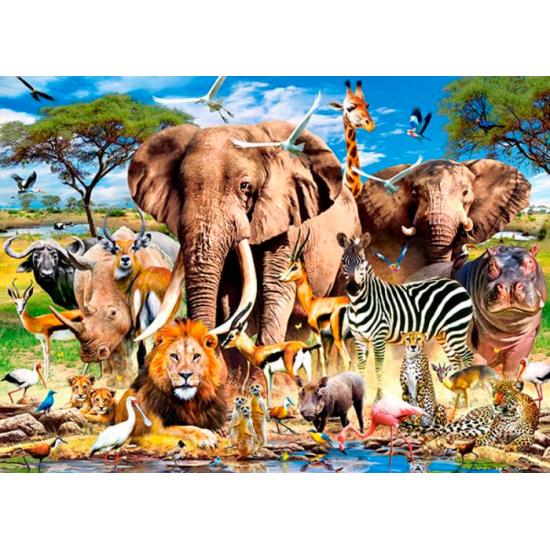Puzzle Castorland Animais da savana 200 peças Puzzle Castorland Animais da savana 200 peças
