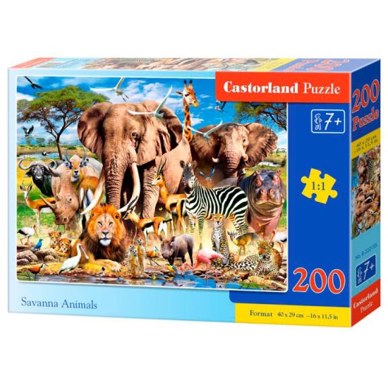 Puzzle Castorland Animais da savana 200 peças Puzzle Castorland Animais da savana 200 peças