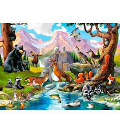 Puzzle Castorland Animais na Floresta 70 Peças